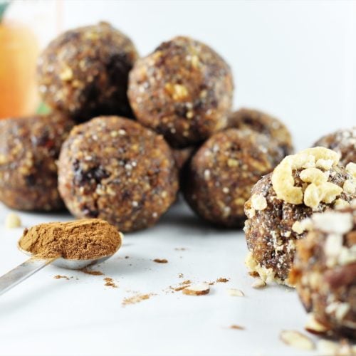 Photo Sep 18, 10 15 56 AM | Milk & Honey Nutrition pumpkin pie protein bites