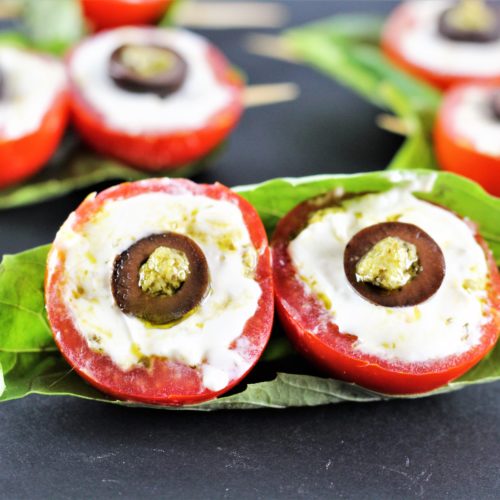 Photo Oct 01 9 10 25 AM | Milk & Honey Nutrition Halloween Caprese eyeballs low carb halloween
