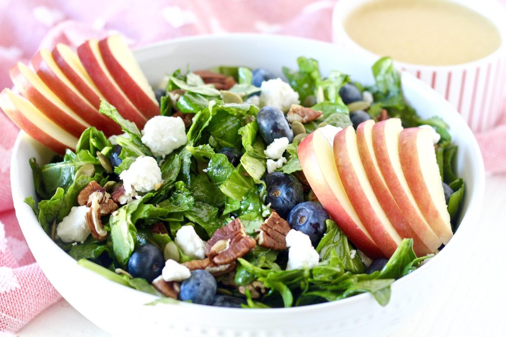 Heart Healthy Blueberry Apple Salad | Milk & Honey Nutrition Heart Healthy Blueberry Apple Salad