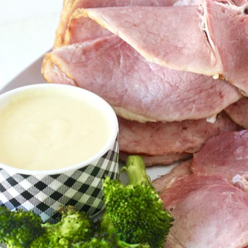dijon sauce with easter ham