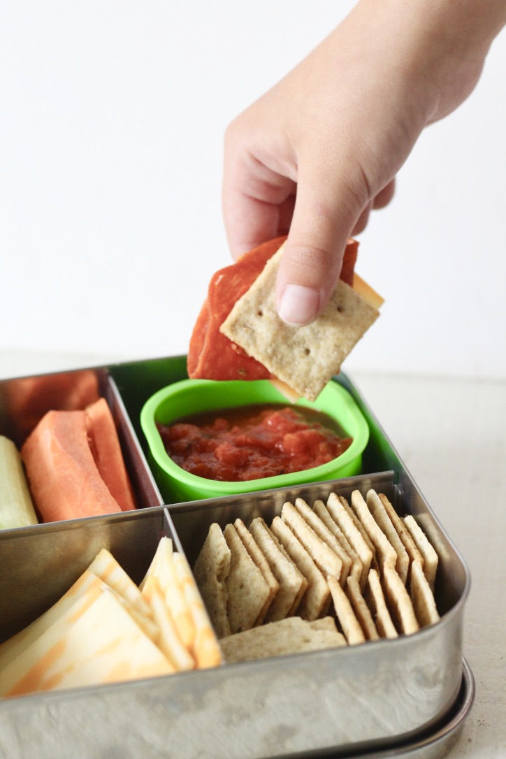 DIY Pizza Lunchable {Meal Prep Idea} - FeelGoodFoodie