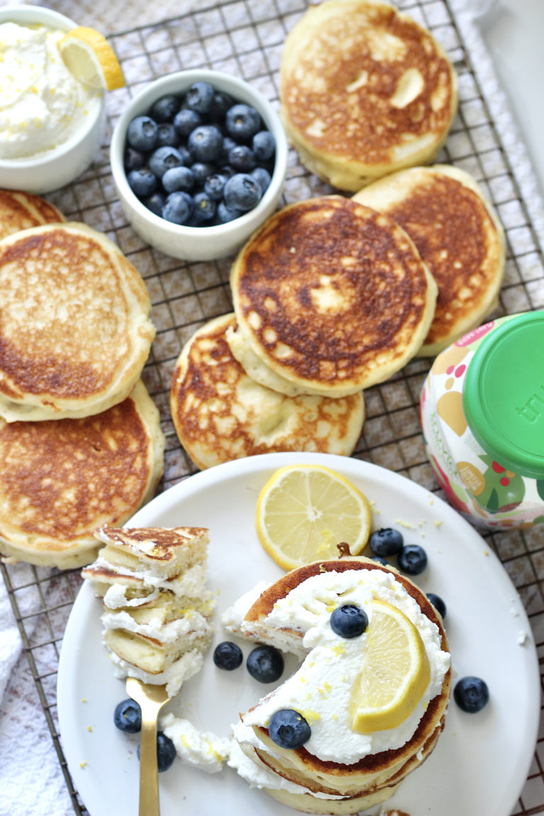 Easy GlutenFree Lemon Ricotta Pancakes Milk & Honey Nutrition