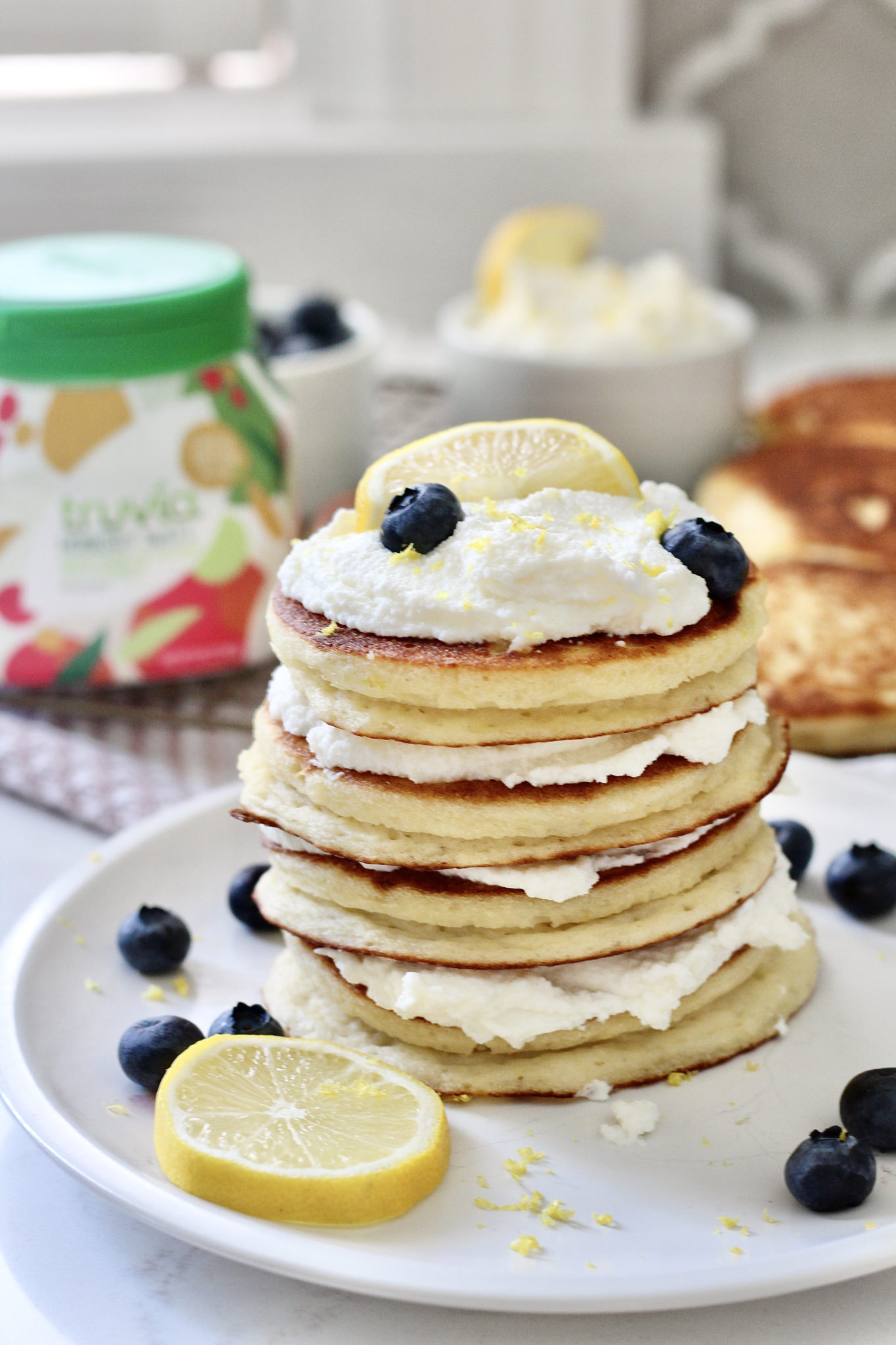 Easy Gluten-Free Lemon Ricotta Pancakes | Milk & Honey Nutrition