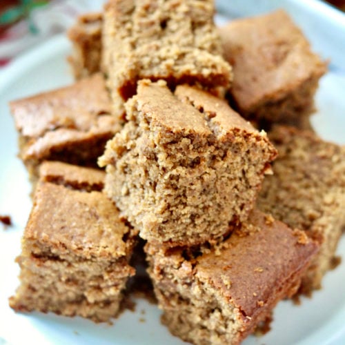 gingerbread loaf cake 5 | Milk & Honey Nutrition ginger bread loaf cake squares