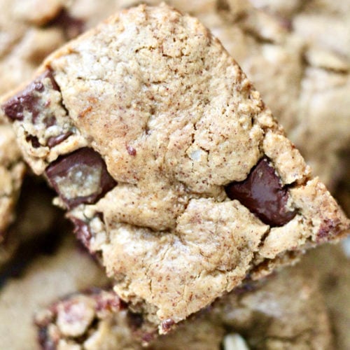 breakfast almond butter bars with chocolate chips diabetes