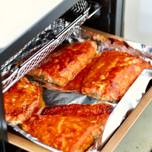 gochujang salmon in airfryer | Milk & Honey Nutrition gochujang salmon in air fryer