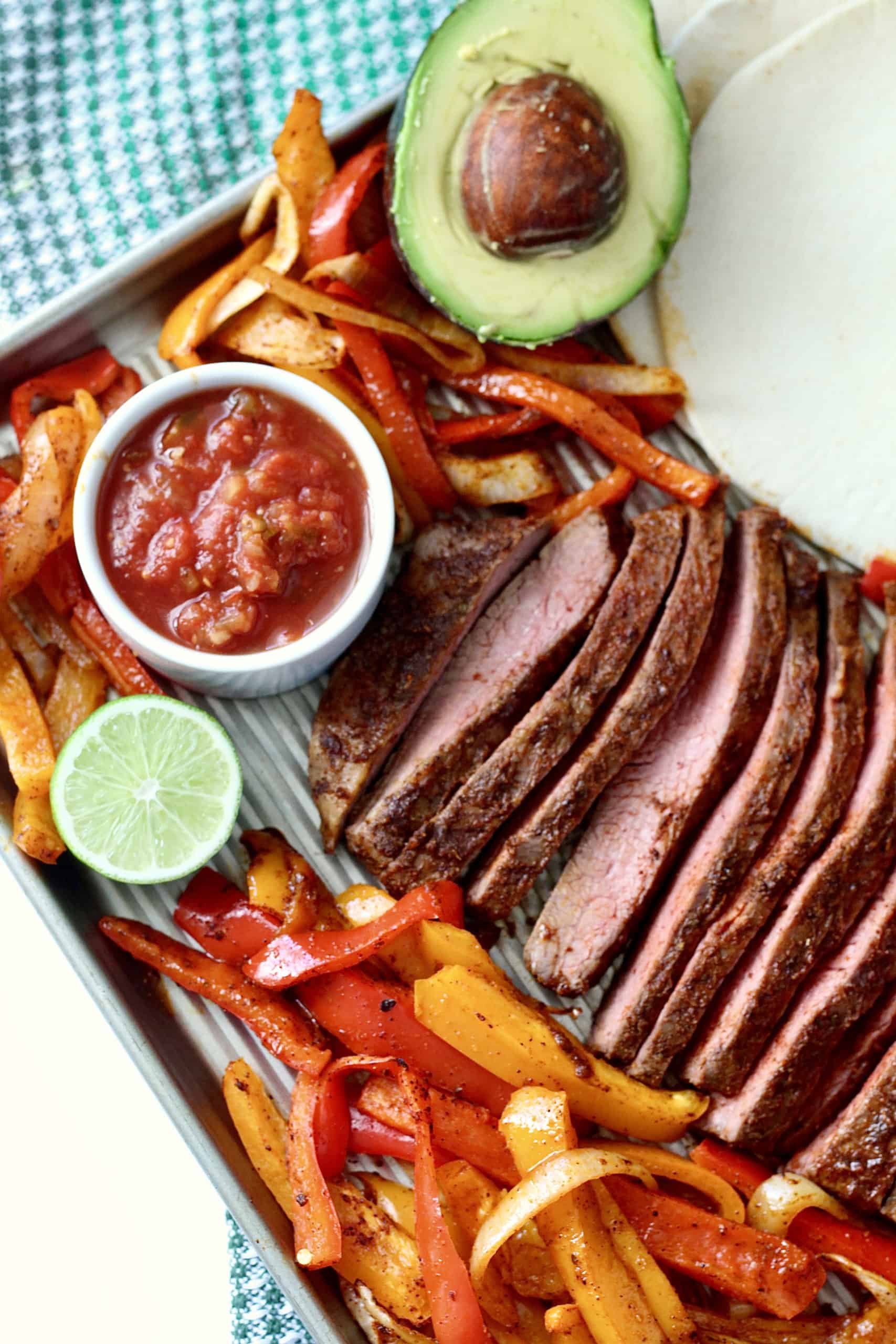 Easy Sheet Pan Steak Fajitas Milk And Honey Nutrition 