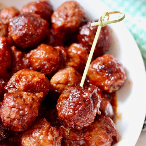 grape jelly bbq meatballs 6 | Milk & Honey Nutrition grape jelly bbq meatballs