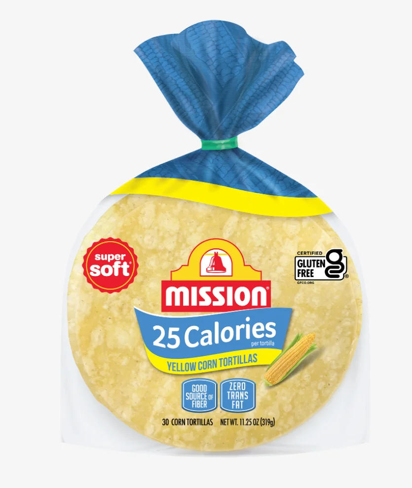 mission low calorie yellow corn tortillas