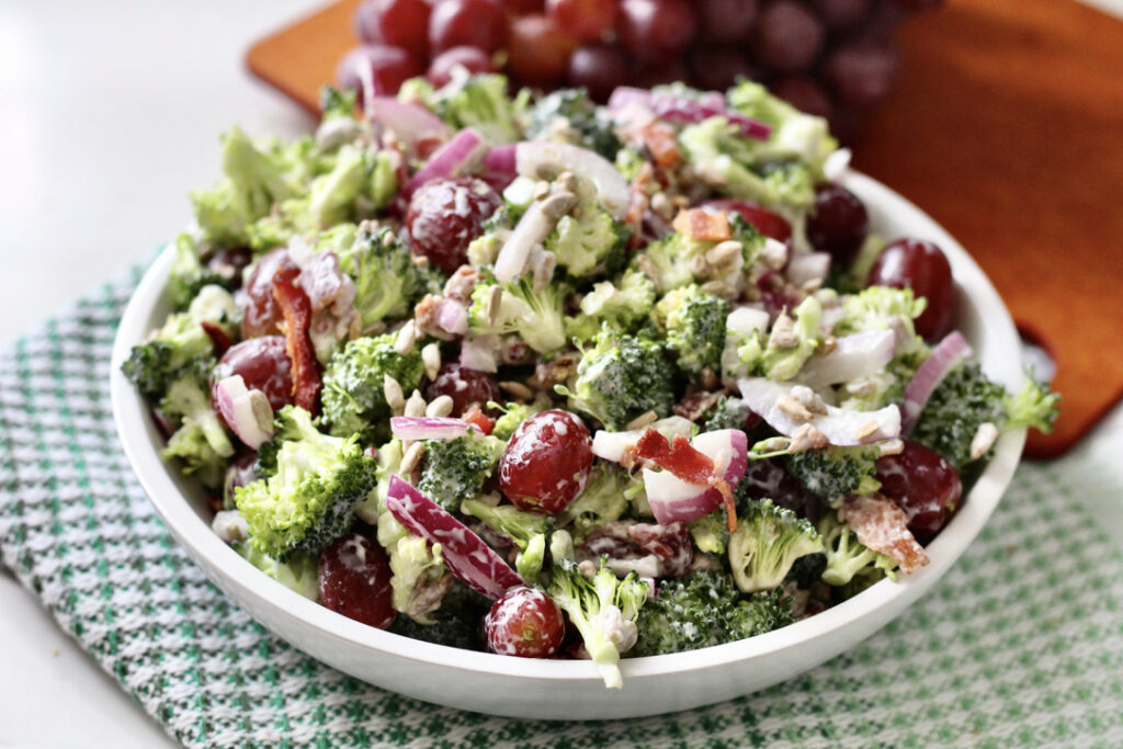 california grape broccoli salad