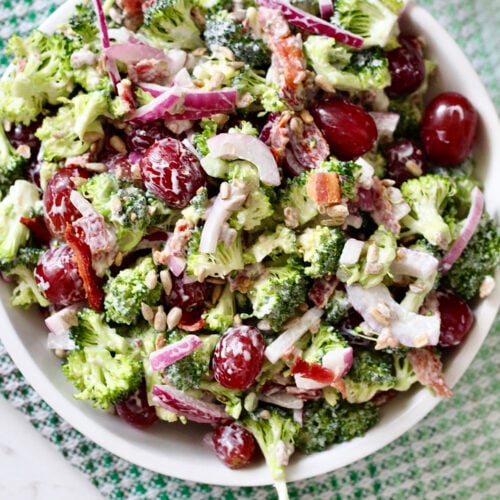 broccoli grape salad 4 | Milk & Honey Nutrition california grape broccoli salad
