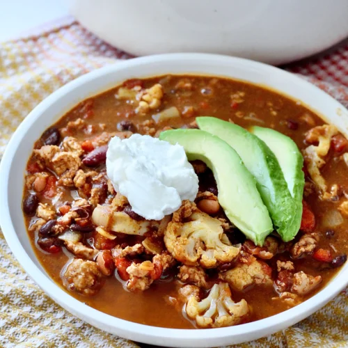 pumpkin spiced turkey chili 7 | Milk & Honey Nutrition gut healthy winter recipes for blood sugars