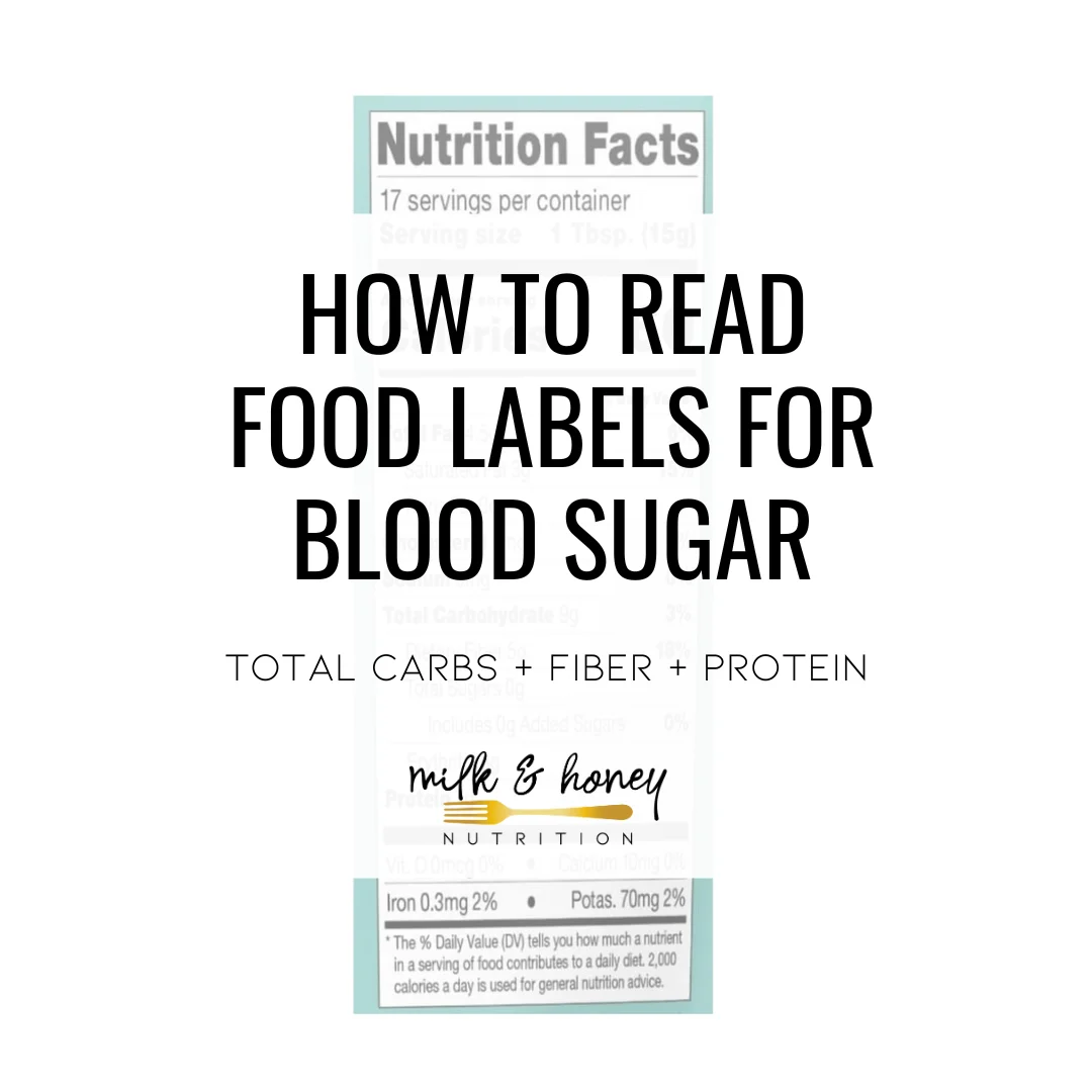 food labels for blood sugar