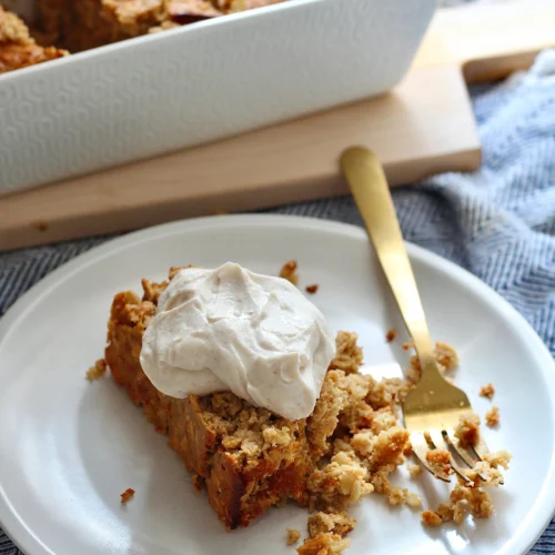 high protein cinnamon oatmeal bake 3 | Milk & Honey Nutrition high protein cinnamon oatmeal bake