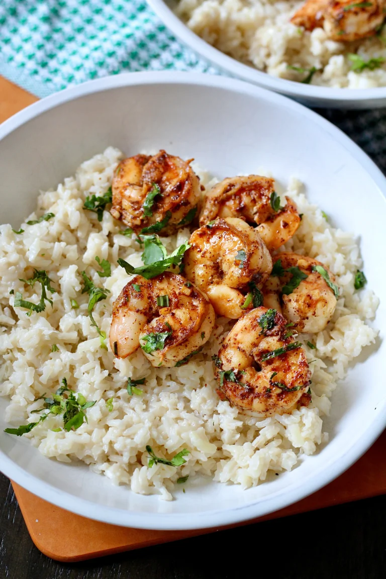 cilantro lime shrimp bowl 3 | Milk & Honey Nutrition cilantro lime shrimp bowl