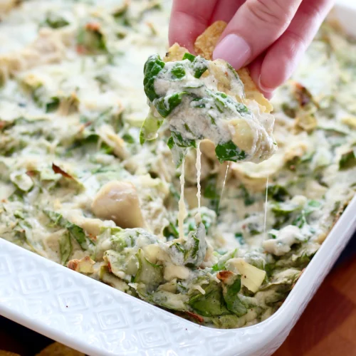 low carb spinach artichoke dip 4 | Milk & Honey Nutrition low carb spinach artichoke dip