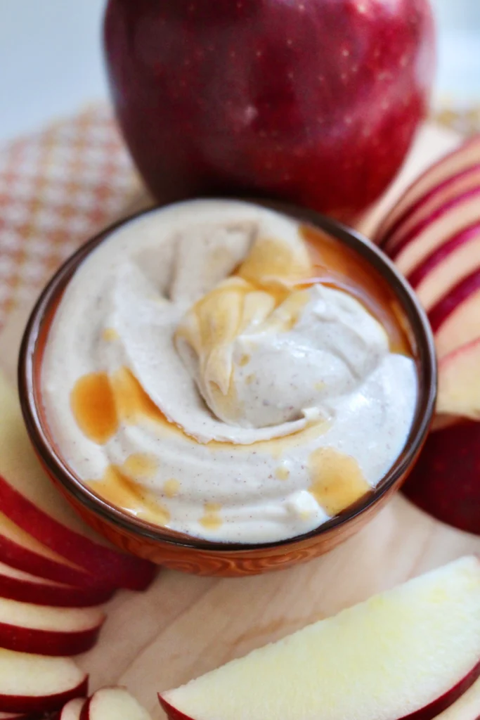 caramel apple cottage cheese dip 4 | Milk & Honey Nutrition caramel apple cottage cheese dip no added sugar